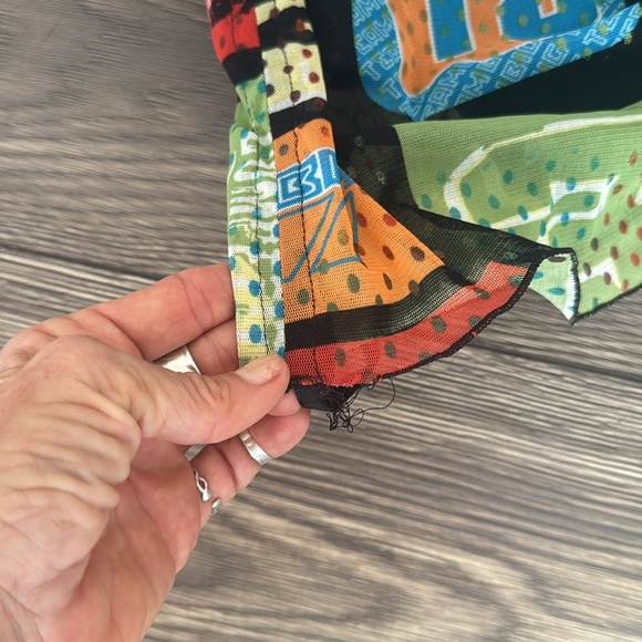 Un Deux Trois Multicolor Graphic mini Dress - Picture 2 of 8